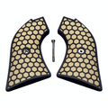 Desert Tan & Black Honeycomb Printed Heritage Rough Rider Grips