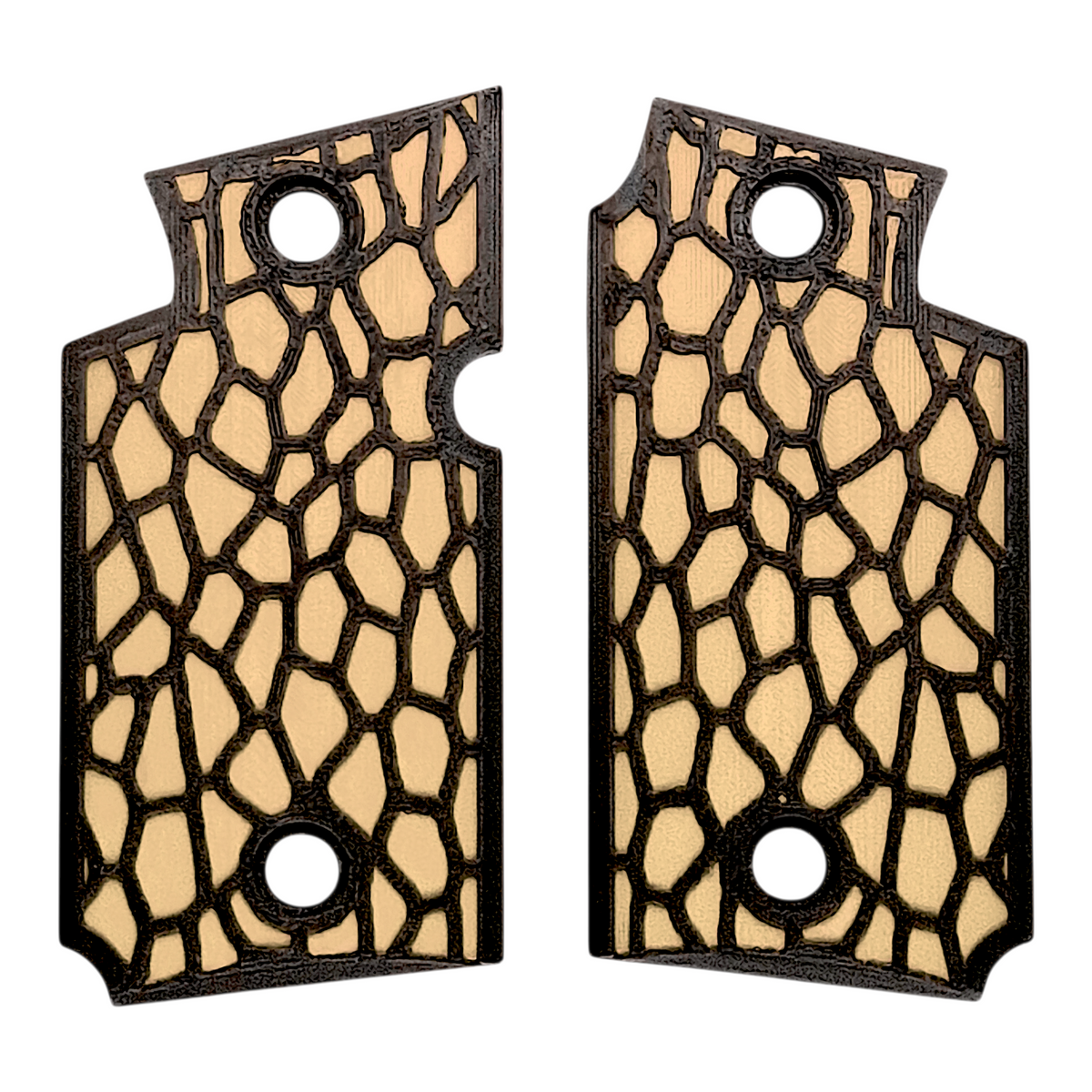 Desert Tan & Black Reptile Printed Sig Sauer P938 Grips