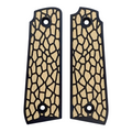 Desert Tan & Black Reptile Printed Ruger Mark IV 22/45 Grips