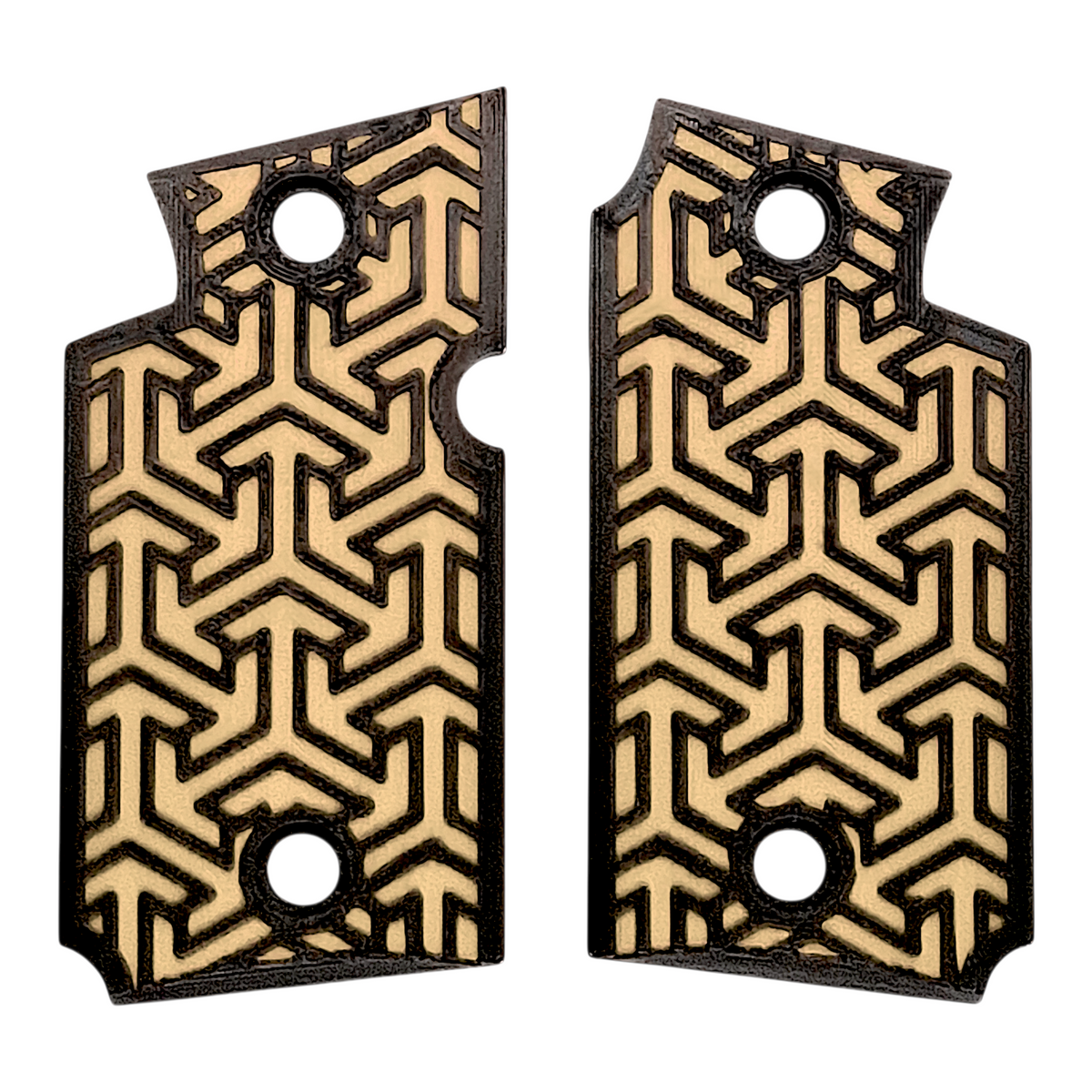 Desert Tan & Black Tritessel Printed Sig Sauer P938 Grips