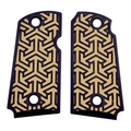 Desert Tan & Black Tritessel Printed Kimber Micro 9 Grips