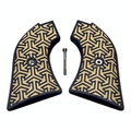 Desert Tan & Black Tritessel Printed Heritage Rough Rider Grips