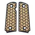 Desert Tan & Black Fusion Printed 1911 Grips (Compact)