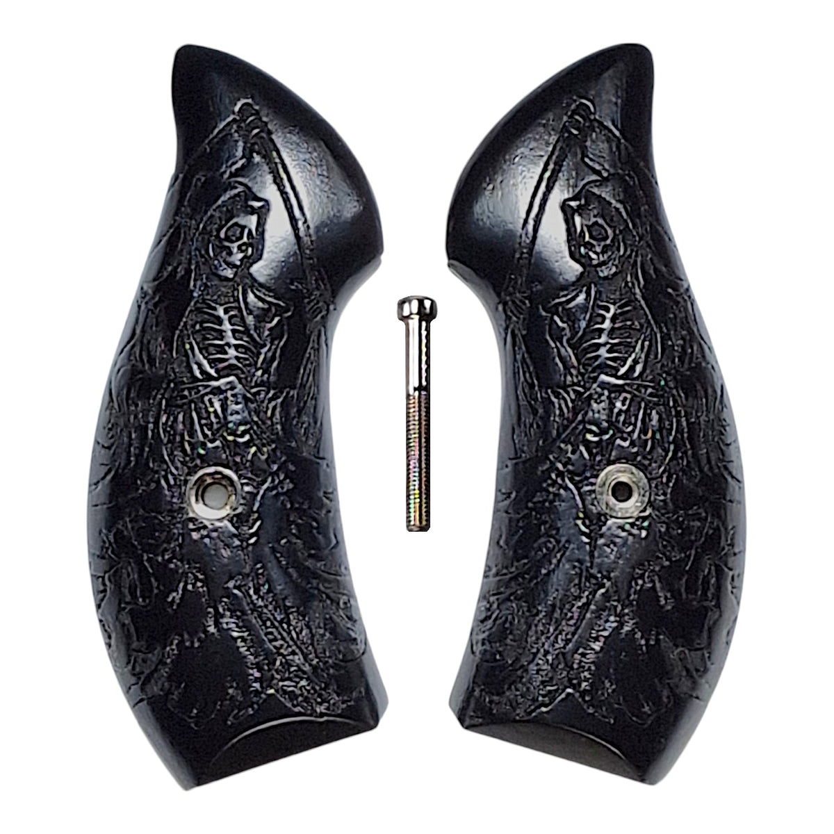 Ebony Grim Reaper Smith & Wesson J-Frame Grips