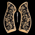 Maple Floral Inked Smith & Wesson J-Frame Grips