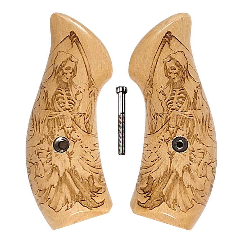 Maple Grim Reaper Smith & Wesson J-Frame Grips