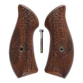 Walnut Braided Celtic Cross Smith & Wesson J-Frame Grips