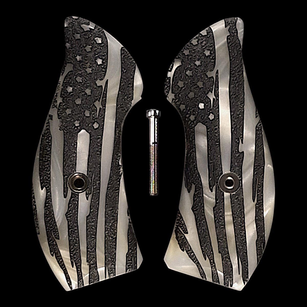Pearl American Flag Smith & Wesson J-Frame Grips