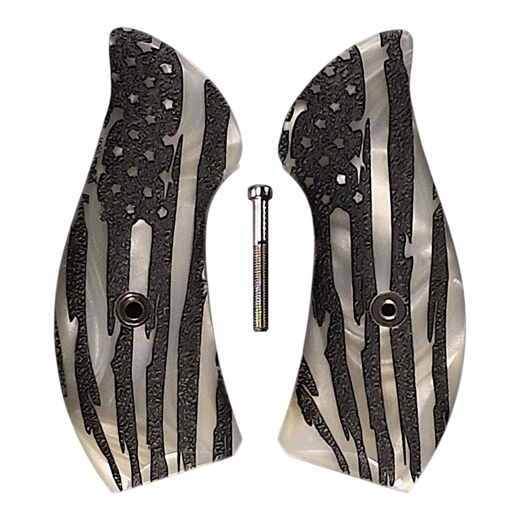 Pearl American Flag Smith & Wesson J-Frame Grips