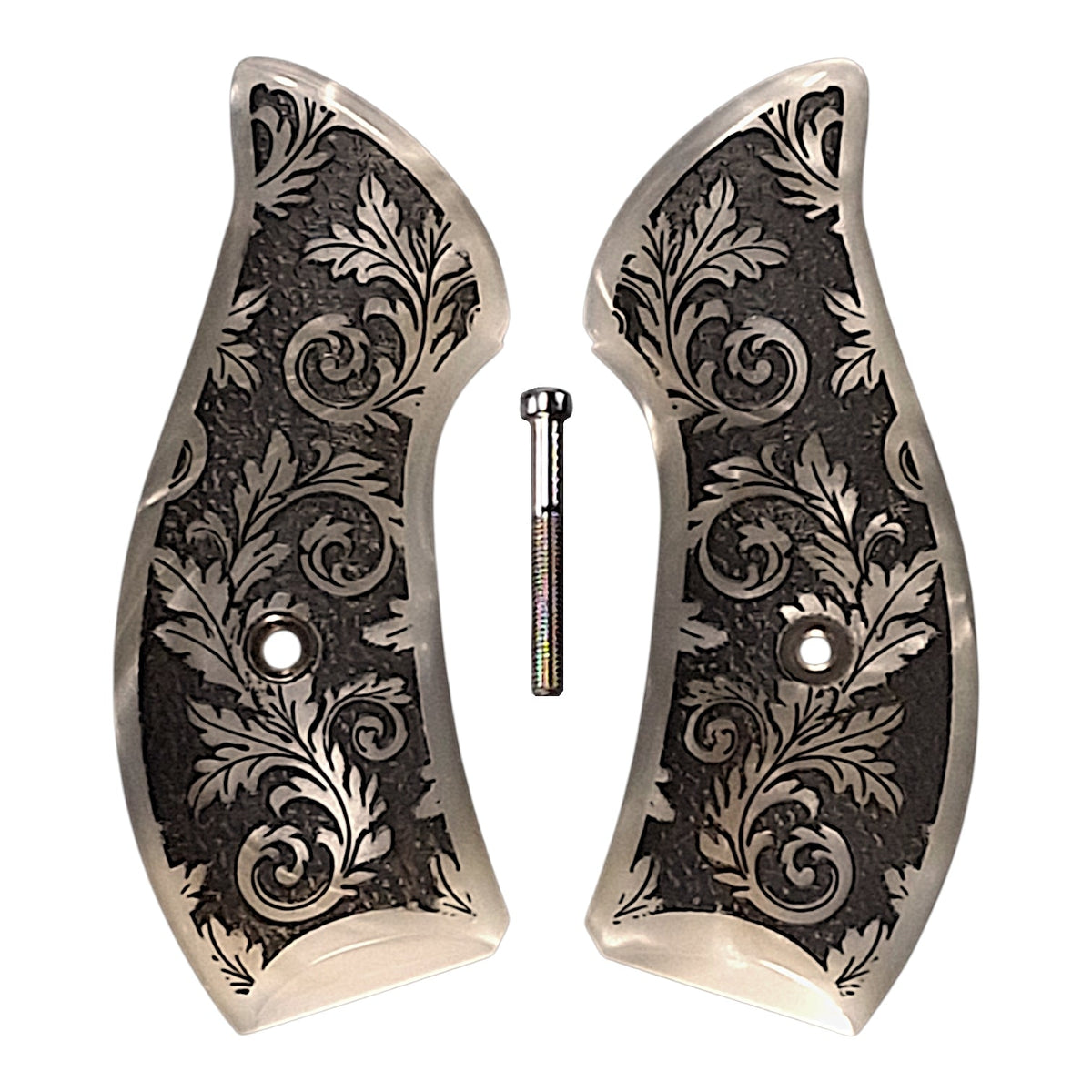 Pearl Floral Scroll Smith & Wesson J-Frame Grips