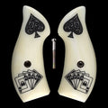 Faux Ivory Dead Man's Hand Smith & Wesson J-Frame Grips