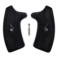 Ebony Checkered Extended Smith & Wesson J-Frame Grips