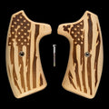 Maple American Flag Extended Smith & Wesson J-Frame Grips