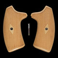 Maple Checkered Extended Smith & Wesson J-Frame Grips