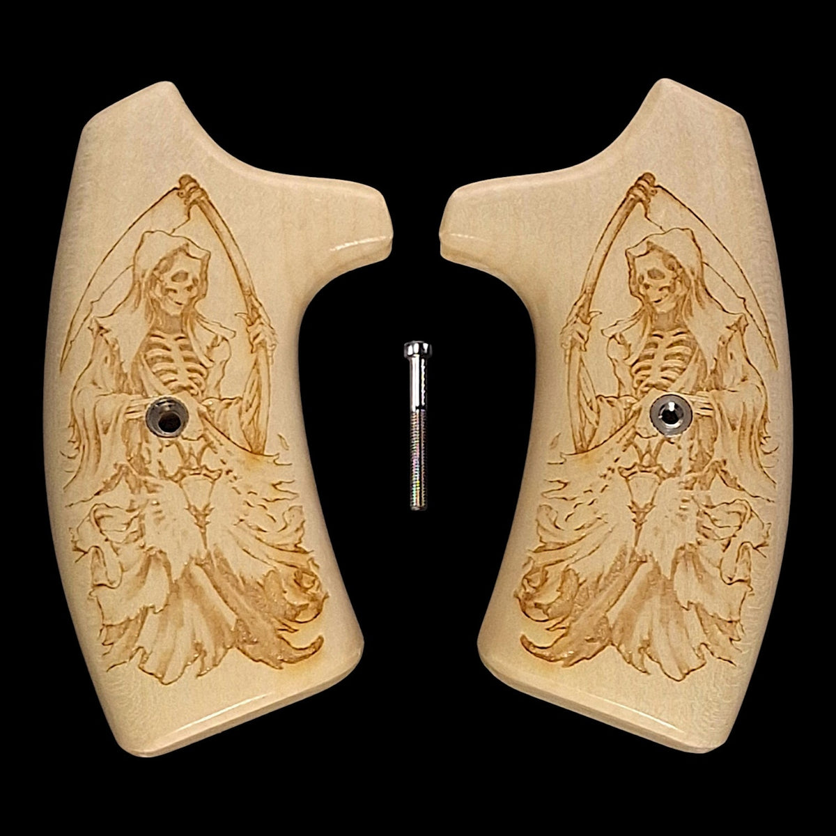 Maple Grim Reaper Extended Smith & Wesson J-Frame Grips