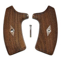 Walnut Checkered Extended Smith & Wesson J-Frame Grips
