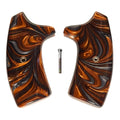 Copper & Silver Pearl Extended Smith & Wesson J-Frame Grips