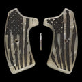 Pearl American Flag Extended Smith & Wesson J-Frame Grips