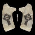 Pearl Celtic Cross Extended Smith & Wesson J-Frame Grips