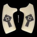 Faux Ivory Celtic Cross Extended Smith & Wesson J-Frame Grips