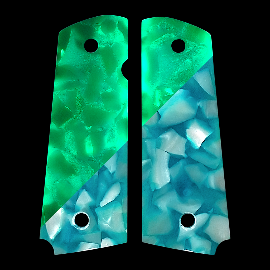 Glacier Glow Terrazzo Pearl 1911 Grips (Full Size)