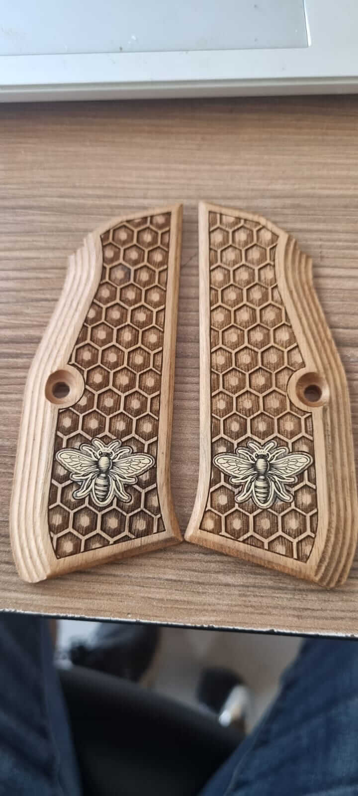 Compatible with CZ Shadow 2 Grips, Wood Grips