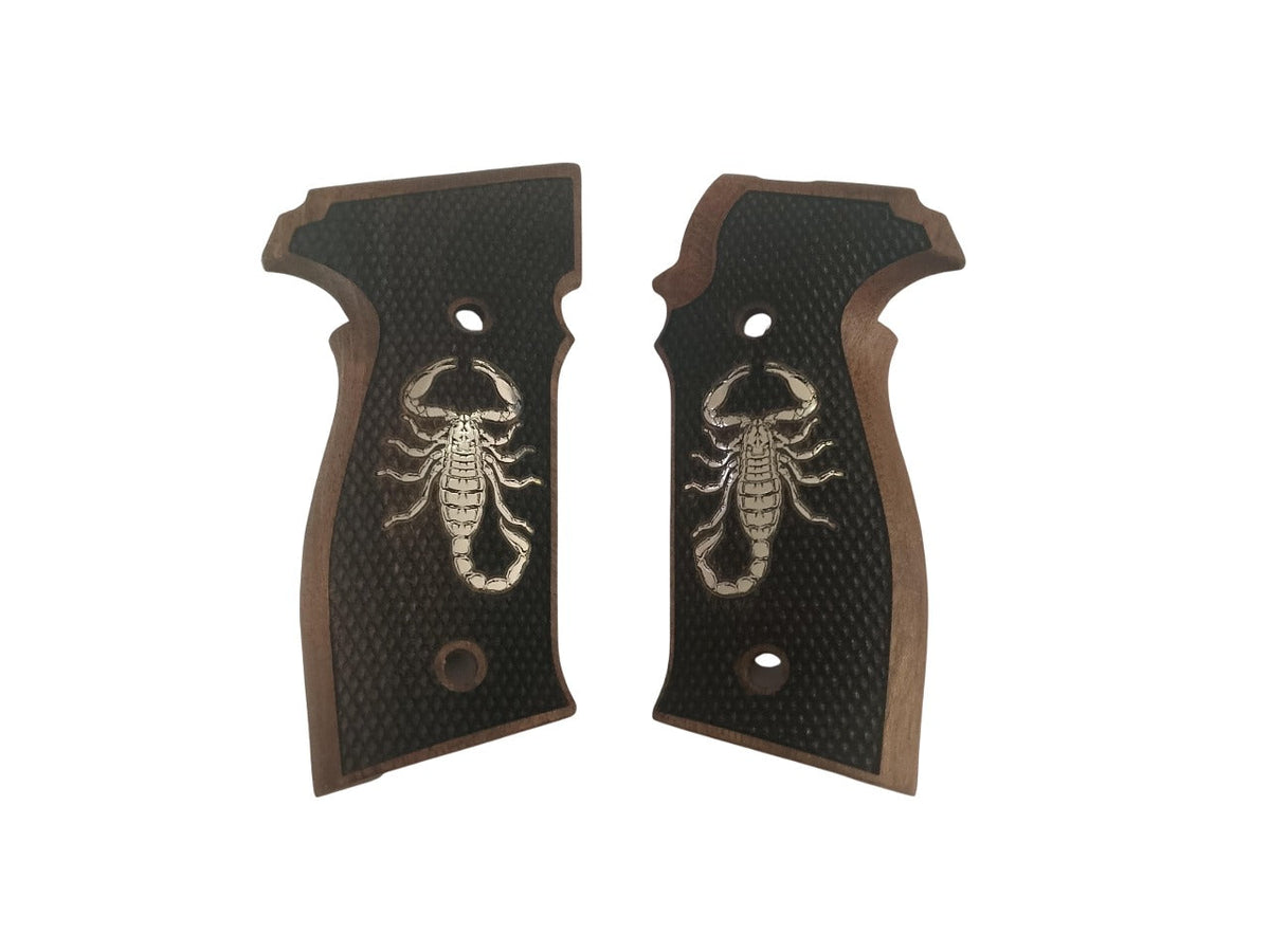 Compatible with Sig Sauer P226 /P226 SL/P226 SPORT II/P226 SPORTII SL/SL PPC/MK25 Grips Silver Scorpion
