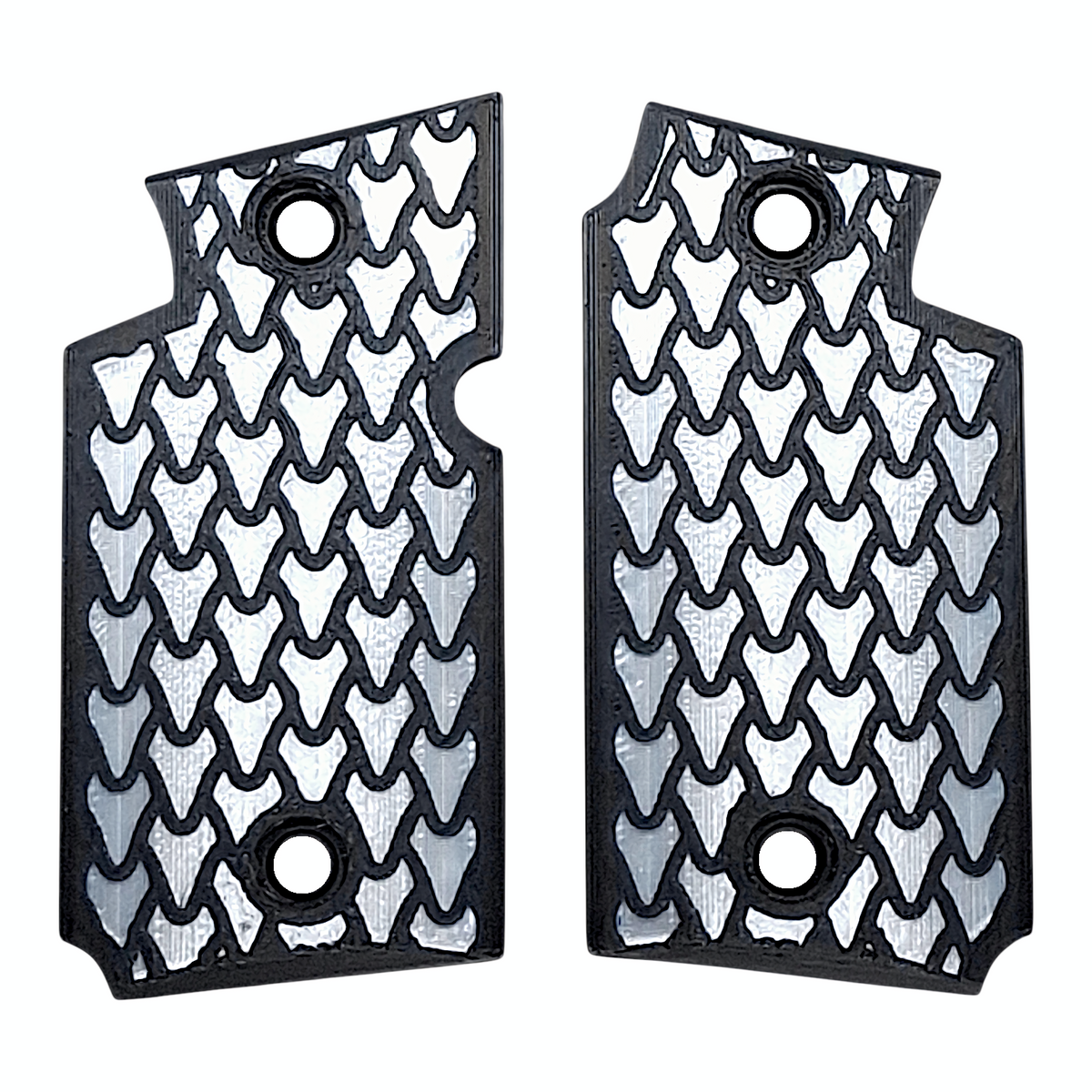 White & Black Dragon Scale Printed Sig Sauer P938 Grips