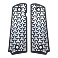 White & Black Fusion Printed 1911 Grips (Full Size)