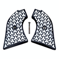White & Black Fusion Printed Heritage Rough Rider Grips
