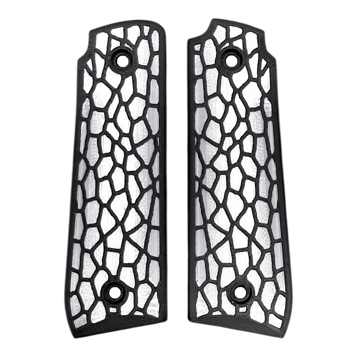 White & Black Reptile Printed Ruger Mark IV 22/45 Grips