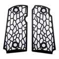 White & Black Reptile Printed Kimber Micro 9 Grips