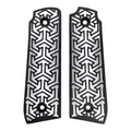 White & Black Tritessel Printed Ruger Mark IV 22/45 Grips