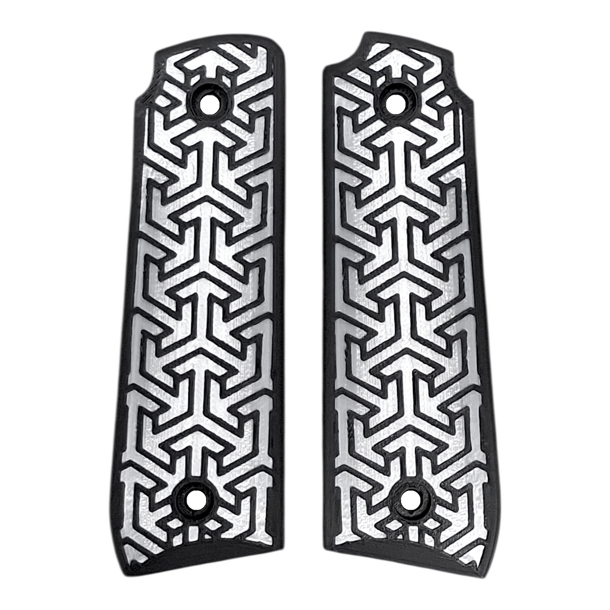 White & Black Tritessel Printed Ruger Mark IV 22/45 Grips