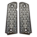 White & Black Tritessel Printed 1911 Grips (Full Size)