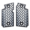 White & Black Weave Printed Sig Sauer P938 Grips