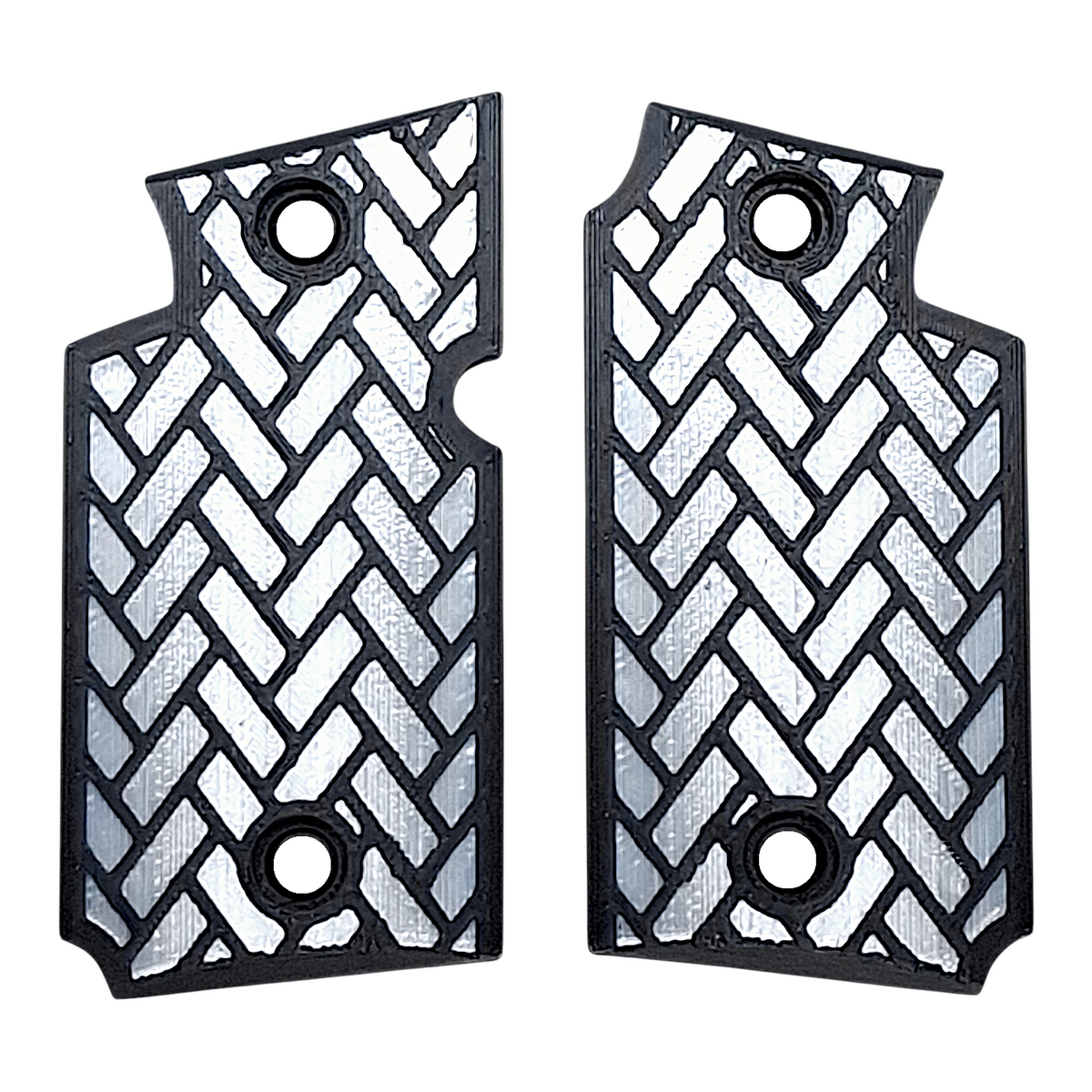 White & Black Weave Printed Sig Sauer P938 Grips