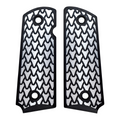 White & Black Dragon Scale Printed 1911 Grips (Compact)