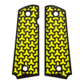 Yellow & Black Fusion Printed 1911 Grips (Full Size)