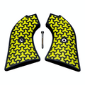 Yellow & Black Fusion Printed Heritage Rough Rider Grips