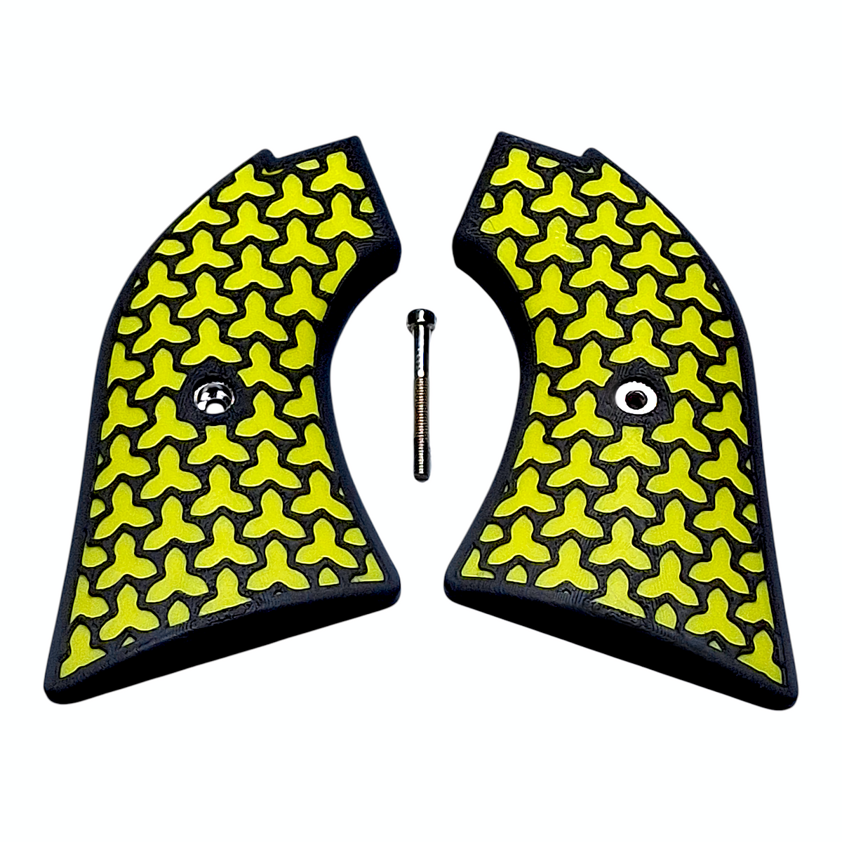 Yellow & Black Fusion Printed Heritage Rough Rider Grips
