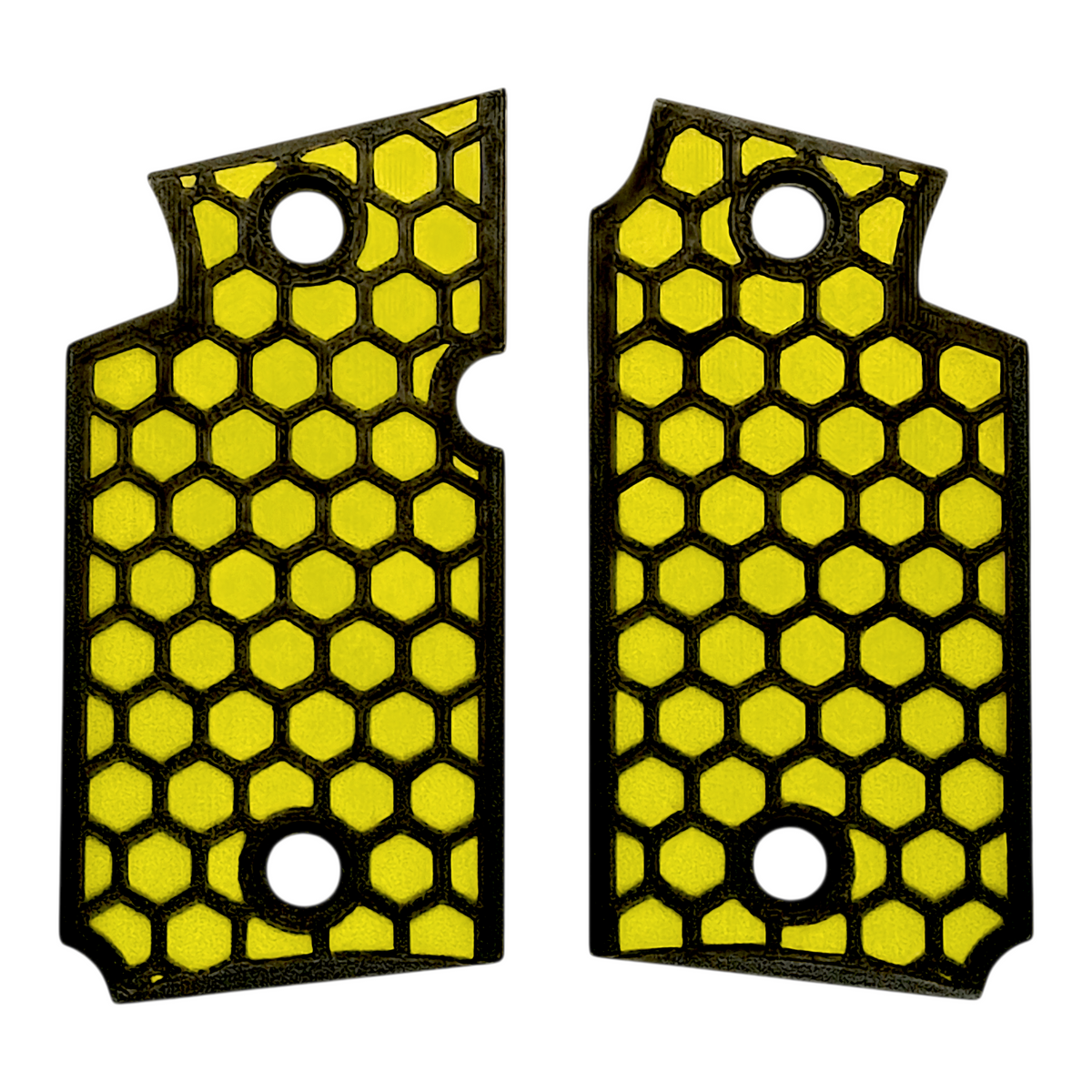 Yellow & Black Honeycomb Printed Sig Sauer P938 Grips