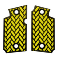 Yellow & Black Weave Printed Sig Sauer P938 Grips