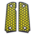 Yellow & Black Dragon Scale Printed 1911 Grips (Compact)