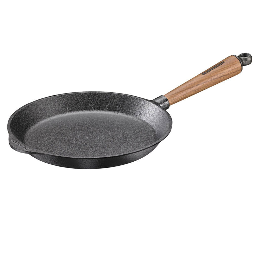 Cast Iron Skillet 9.5" with Walnut Handle