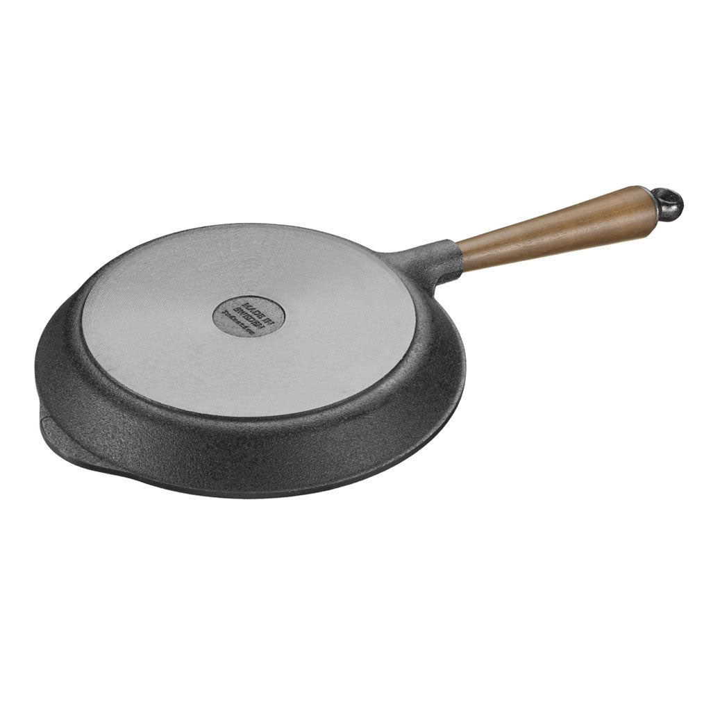 Cast Iron Skillet 9.5" with Walnut Handle