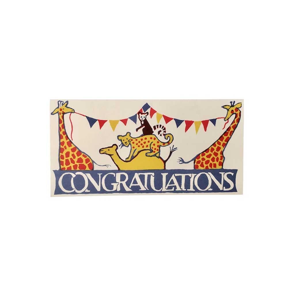 Circus Congratulations Long Card