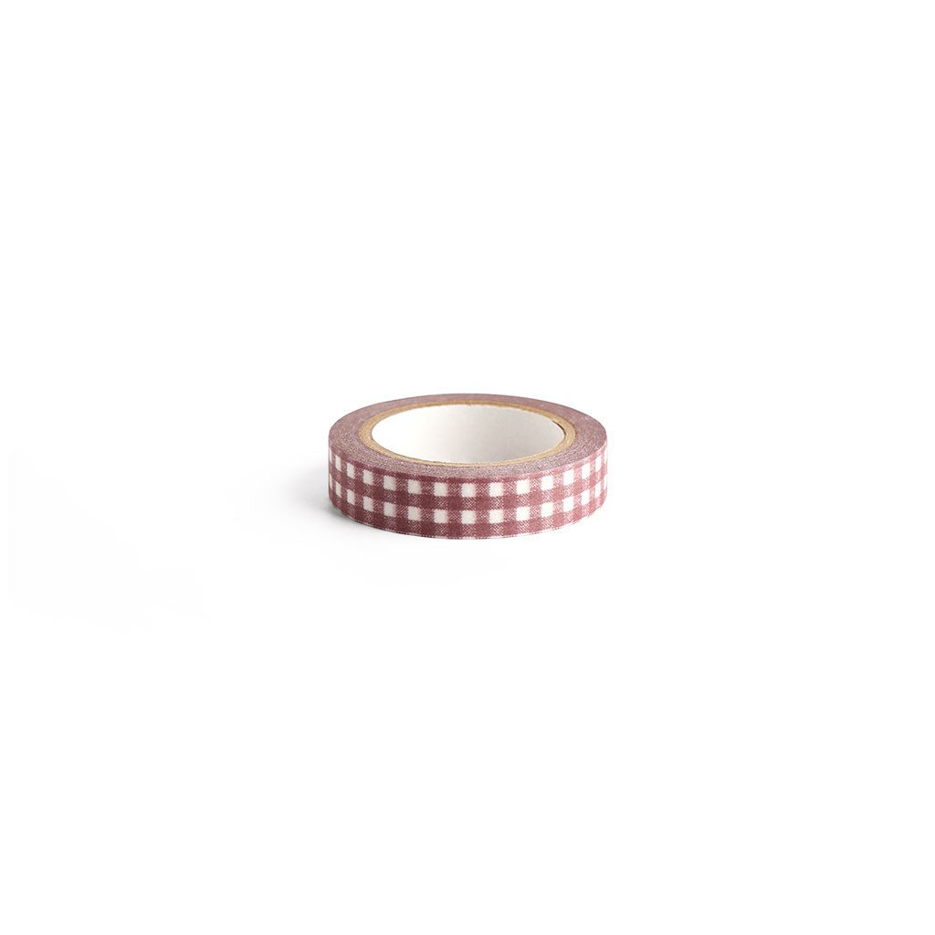 Gingham Washi Tape - Purple-Gray