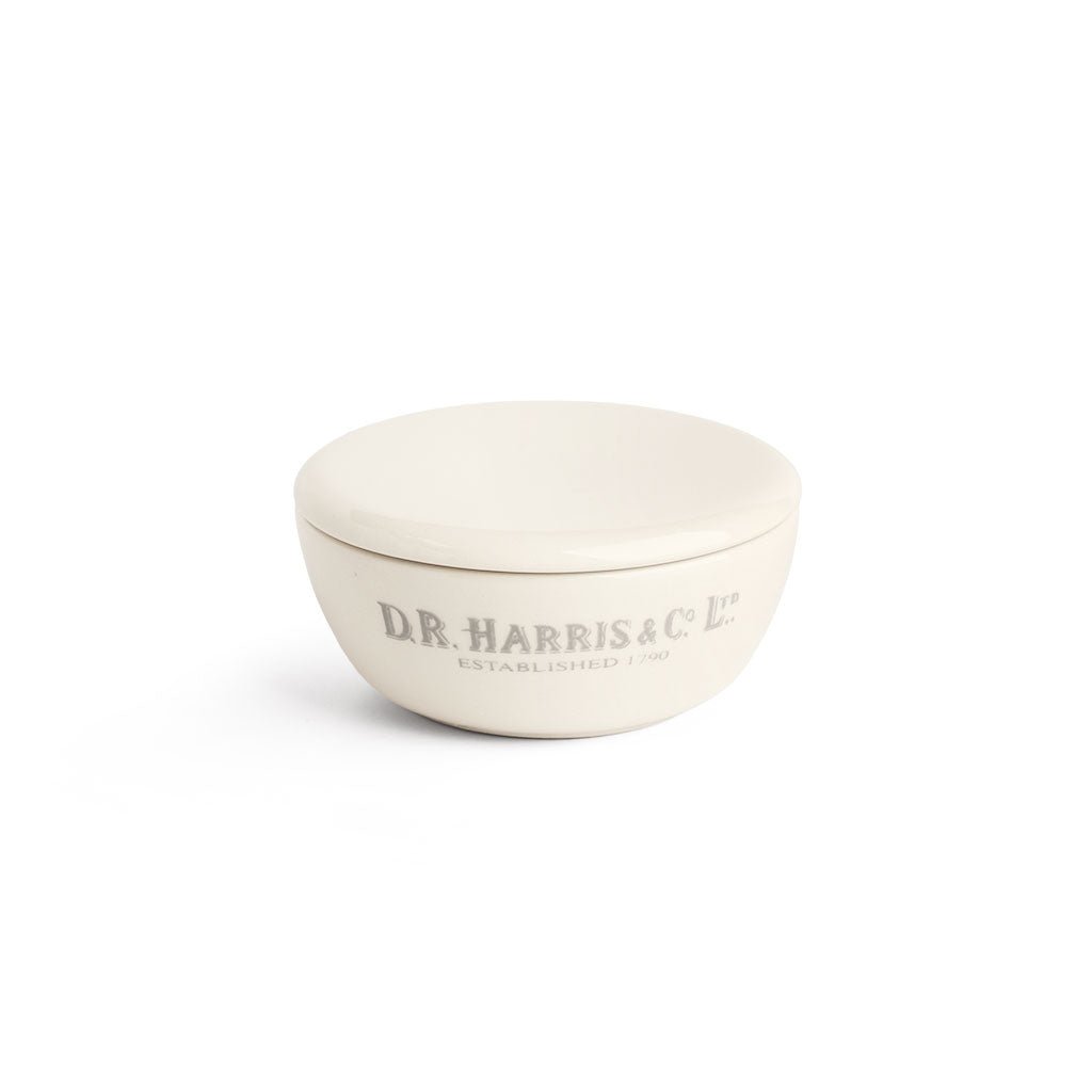 D. R. Harris Earthenware Shaving Soap Bowl with Lid