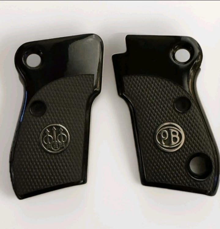 Compatible with Beretta Mod 1951 Wood Grips With silver Metal (Tariq, Maadi Helwan)